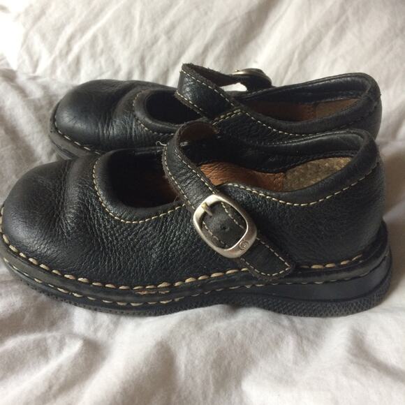 Born Girls’ Maryjane Shoes Black Leather Size 7.5 Toddler - Picture 2 of 3